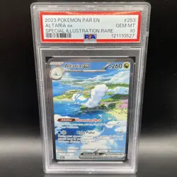 2023 POKEMON PARADOX RIFT #253/182 ALTARIA EX SPECIAL ILLUSTRATION RARE PSA 10 - Image 1
