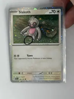 Pokemon Slakoth Cosmos Holo 160/193 PAL Paldea Evolved NM FART SWIRL ?? - Image 1