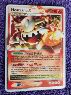 Heatran LV.X 97/100 Stormfront Holo Rare Pokemon *NICE* - Image 1