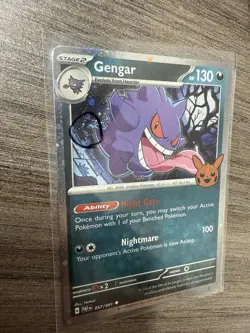 Pokemon Gengar 057/091 Trick Or Trade 2025 Cosmo Holo FART SWIRL ?? Rare - Image 1
