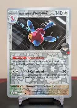 Pokemon Team Rocket's Porygon-Z #155/182 Destined Rivals English Reverse Holo - Image 1