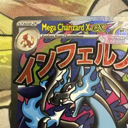 Pokemon TCG - Mega Charizard X EX 023 Mega Evolution Promo Holo - NEAR MINT - Image 2