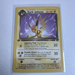 Dark Jolteon 1st edition Team Rocket 38/82 WOTC vintage Pokemon - Image 1