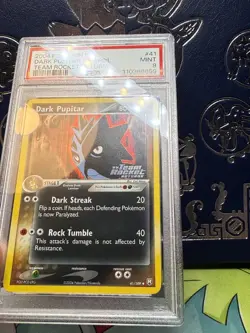 Dark Pupitar #41 Reverse PSA 9 Mint 2004 Pokemon EX Team Rocket Returns - Image 2