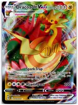Dracozolt VMAX 059/203 SWSH07: Evolving Skies Pokemon - Ultra Rare NM Holo - Image 1