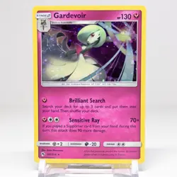 Pokemon Sun and Moon Lost Thunder Gardevoir #141/214 Cosmos Holo NM - Image 1