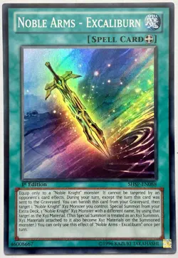 SHSP-EN088 Noble Arms - Excaliburn - Super Rare 1st Edition Near Mint YuGiOh - Image 1