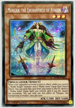 MP19-EN223 Morgan, the Enchantress of Avalon - Secret Rare 1st Ed Lightly Played - Image 1