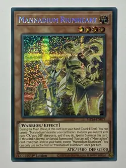 Mannadium Riumheart MP24-EN079 (NM) 1st Edition Prismatic Secret Rare YuGiOh! - Image 1