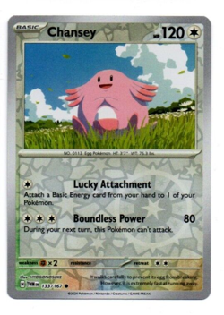 Epic Chansey Pokemon Card - Reverse Holo Foil Rare - Mint Condition - Image 1
