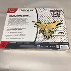 Pokemon Trading Card Game Scarlet & Violet 151 Zapdos Ex Collection Box 2023 - Image 2