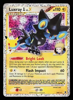 Luxray GL LV.X 109/111 Holo Celebrations Classic Collection Pokemon Card - Image 1