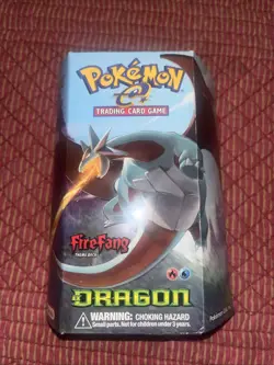 Pokemon Trading Card Game Fire Fang Theme Deck Ex Dragon Open Box Sealed Deck - Image 1