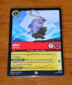 Maui Half-Shark 124/204 - Disney Lorcana Azurite Sea Legendary Card - Near Mint - Image 1