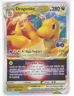 Dragonite Vstar SWSH236 NM Full Art Promo Pokemon Card NM 0321#164 - Image 1