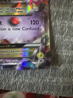 Mega Gengar EX Holo Black Star Promo Card XY166 XY Mint Condition - Image 3