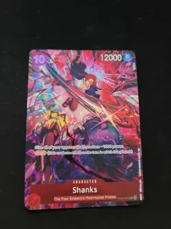 One Piece Card Game-Shanks Alt Art 2nd Anniversary Set Op09-004 English NM - Image 1