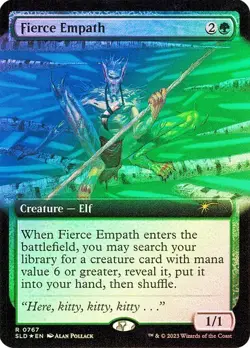 MTG - Fierce Empath - Extended Art - Foil - Secret Lair - Magic the Gathering - Image 1