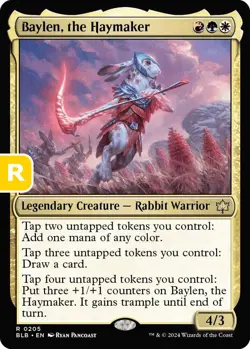 MTG Baylen, the Haymaker BLB R Legendary Creature Rabbit Warrior - NM - Image 1