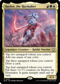 MTG Baylen, the Haymaker BLB R Legendary Creature Rabbit Warrior - NM - Image 2