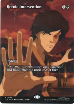 MTG: Avatar: Eternal-Legal: Borderless Heroic Intervention: LP Condition - Image 1