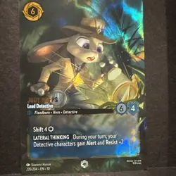 Lorcana Judy Hopps - Lead Detective (Enchanted) - 235/204 / English / Near Mint - Image 1