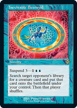MTG - Inevitable Betrayal - Foil Etched - Retro Frame, Modern Horizons 2 Retro C - Image 1