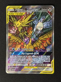 Pokemon TCG Moltres Zapdos Articuno GX SM210 Hidden Fate Promo 2019 - Image 1