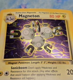 Magneton 11/62 Fossil Holo LP - WOTC English Pokemon TCG - Image 2