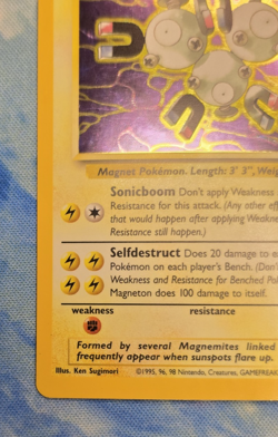 Magneton 11/62 Fossil Holo LP - WOTC English Pokemon TCG - Image 3