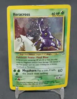 Pokemon TCG: Holo Rare Heracross 6/111, Neo Genesis Set - Creased & Curling - Image 1