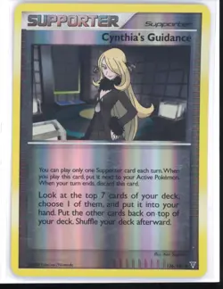 2009 Pokemon TCG Cynthia's Guidance 136/147 Reverse Holo Supreme Vic NM 0321#154 - Image 1