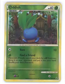 Pokemon TCG Undaunted 60/90 - ODDISH, Reverse Holo Common NM 0321#74 - Image 1