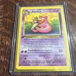 Pokemon TCG Slowbro Fossil 43 Regular 1st Edition Uncommon - Image 1
