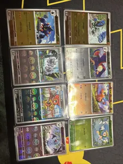 8 Pokemon (Japanese White Flare) Pokeball Patern Cards Lot!! - Image 1