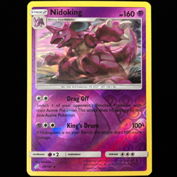 Pokemon TCG Nidoking 59/181 Reverse Holo Team Up Near Mint NM Card - Image 1