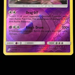 Pokemon TCG Nidoking 59/181 Reverse Holo Team Up Near Mint NM Card - Image 3