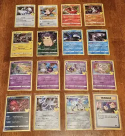 Pokemon TCG Celebrations 25th Anniversary Holo Rare Lot of 16 Cards 2021 Nm - Image 1