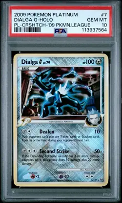 Dialga G Crosshatch Holo 7/127 League Promo PSA 10 Gem Mint Pokemon Card - Image 1