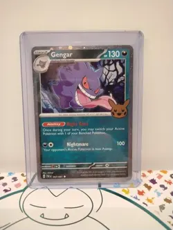 GENGAR 57/091 TRICK OR TRADE Stamp Paldean Fates HOLO Pokemon Card COMBIN SHIP D - Image 3