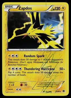Pokemon Card - Zapdos Next Destinies 41/99 Holo Rare Reverse Holo - Image 1