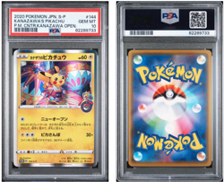 Pokemon PSA 10 GEM MINT 2020 Kanazawa's Pikachu Japanese Center Card 144/S-P - Image 1