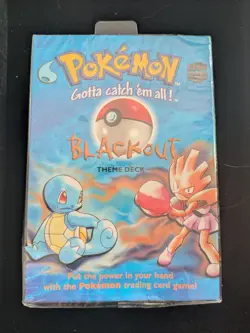 1999 Pokemon TCG Blackout Theme Deck Wizards of the Coast Trading Cards Sealed - Image 1