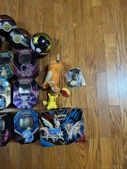 Pokemon Lot: 400+ Cards, Tin Boxes, Figures, Watch, and More - Image 2