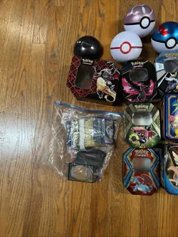 Pokemon Lot: 400+ Cards, Tin Boxes, Figures, Watch, and More - Image 5