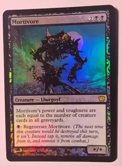 Foil Mortivore MTG, Ninth Edition, Rare, LP - Image 1