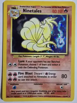 Pokemon TCG Ninetales Base Set 12/102 Holo Unlimited Holo Rare - Image 2