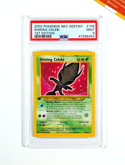 Pokemon PSA 9 Shining Celebi #106 1St Edition Neo Destiny 2002 English - Image 1