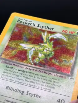 2000 Pokemon Gym Heroes Rocket’s Scyther Holo LP - Image 2