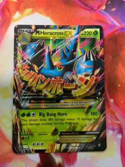 2014 Pokemon XY Furious Fists M Heracross EX #5/111 TCG - Image 1